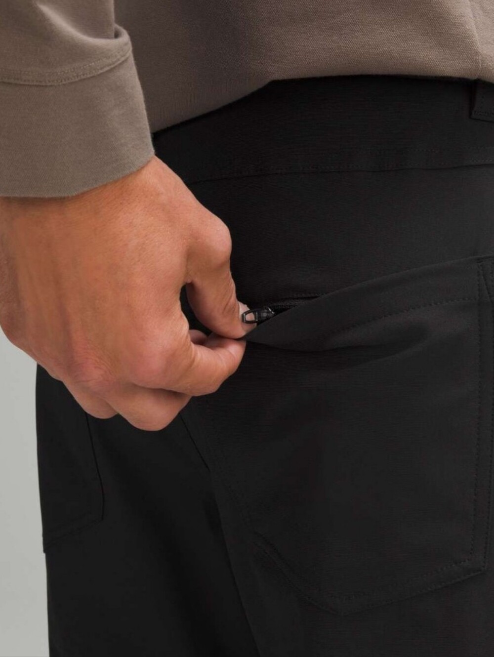 Lululemon Mens ABC Classic Fit Pant Warpstreme Black Size 36 Performance - Picture 3 of 16
